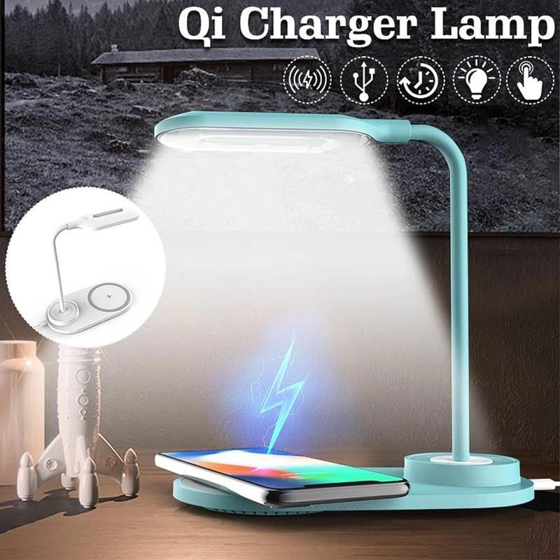 LED Desk Lamp with Wireless Charging Night Dimmable-Veeddydropshipping