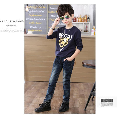 Kids Clothing 2021 New Spring Autumn Children Pants Boys Trousers-TB01255-Veeddydropshipping