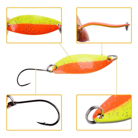 1PCS Metal Spinner Spoon Trout Fishing Lure Hard Bait Sequins Noise-OS00515-Veeddydropshipping