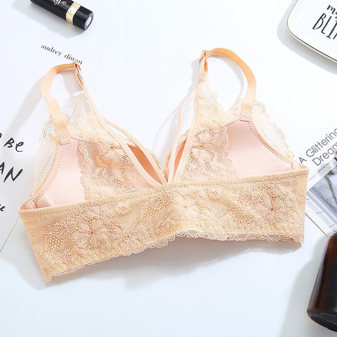 Sexy Floral Lace Front Closure Bras-WF00917-Veeddydropshipping