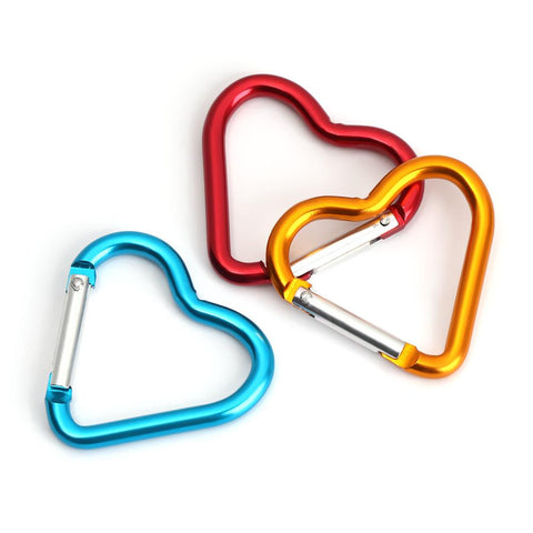 Heart-shaped Buckles Carabiner Water Bottle Hanging Clip-HA00044-Veeddydropshipping