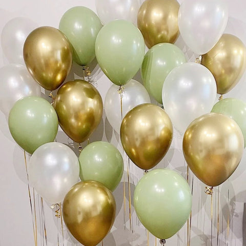 Retro Chrome Latex Balloons Set Baby Shower-HA00762-Veeddydropshipping