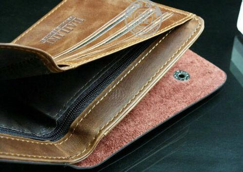 Wallet Brown Cowboy Bifold Card Holder-MF00814-Veeddydropshipping