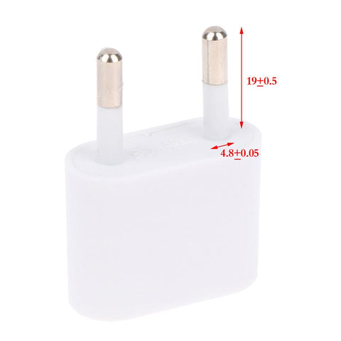 EU Plug Adapter Travel Adapter CN US To EU KR Brazil Israel White Power Adapter -CE00123-Veeddydropshipping
