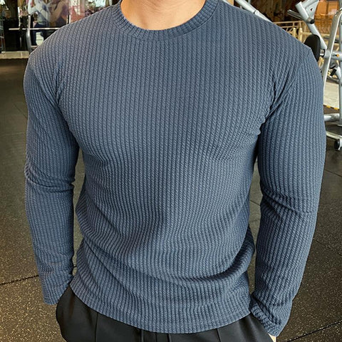 Spring and Autumn T-shirt Men's Shirt Loose Top Street Clothing T-shirt-Veeddydropshipping