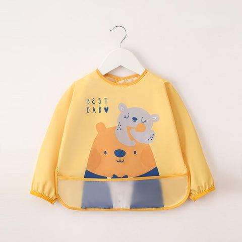 Little Boy Girl Painting Smock Baby Soft Waterproof Bib Child-Veeddydropshipping-1
