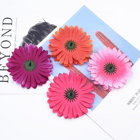 Silk Gerbera Wedding Decorative Flowers Wall-HA00708-Veeddydropshipping