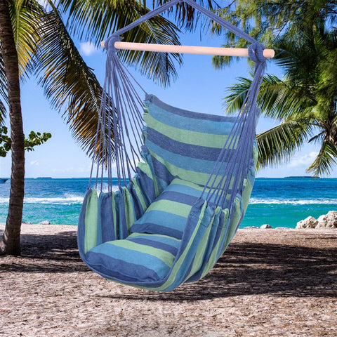 Distinctive Cotton Canvas Hanging Rope Chair-HA01696-Veeddydropshipping