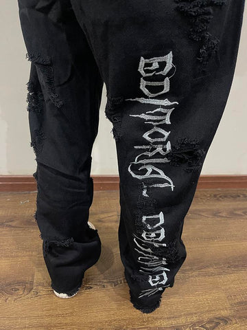Embroidered Jeans Y2k Jeans Fashion Boyfriend Style-MF00651-Veeddydropshipping
