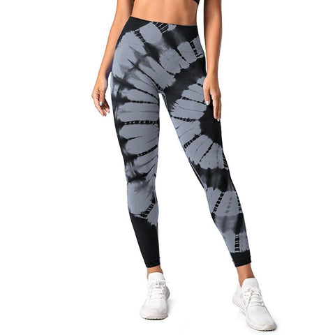 New Tie-Dye Seamless Yoga Leggings Breathable Gym High Waist Sports Leggings -OS00815-Veeddydropshipping