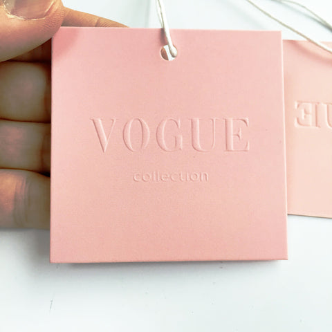 Custom Embossed Brand Logo Bags Swing Hang Tag-HA00087-Veeddydropshipping
