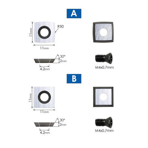 Cutter Inserts Set Woodturning Tools-TI00199-Veeddydropshipping