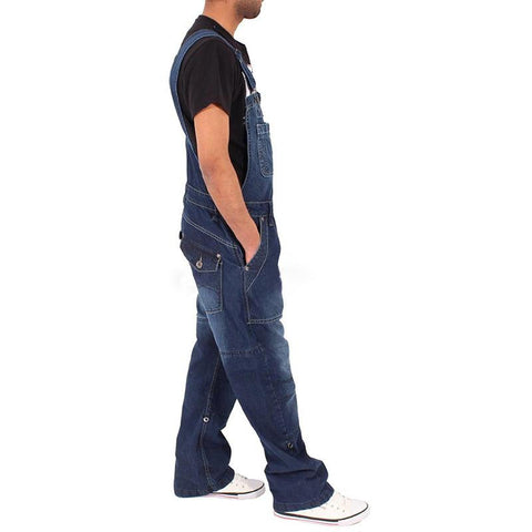 Baggy Jeans Jarretel Broek Mode Multi-Zakken Losse-MF00542-Veeddydropshipping