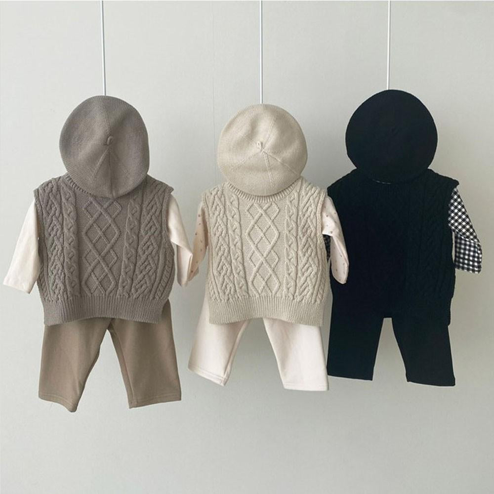 Baby Girl Knitwear Sleeveless Sweaters Autumn Boys Cotton Vest Coat-TB01241-Veeddydropshipping
