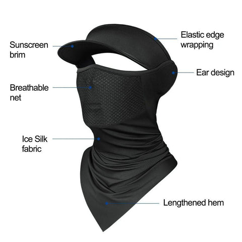 Breathable Ice Silk Face Seamless Scarf Motorcycle Sun Protection Headgear -OS01184-Veeddydropshipping