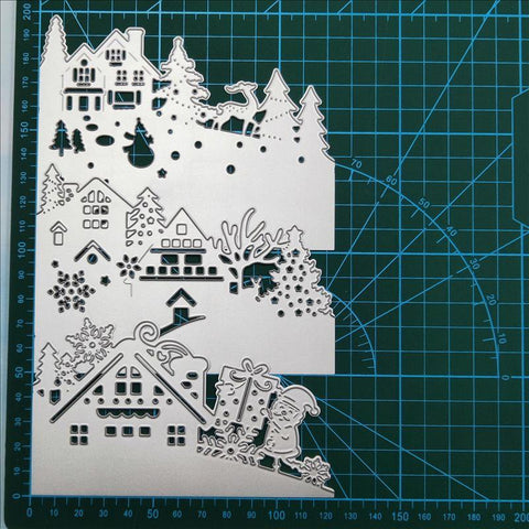 Christmas card dies Metal Cutting Dies Stencils-HA00130-Veeddydropshipping