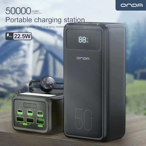Onda 50000mAh super capacity mobile power supply 22.5W super fast charging outdoor-PA00470-Veeddydropshipping