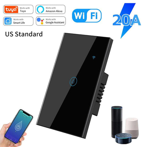 20A Smart Switch For Water Heater Tuya WiFi Smart Alexa Echo Google -CE00637-Veeddydropshipping
