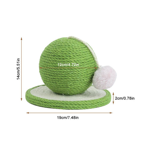 Pet Toy Cat Scratching Board Natural Hemp Rope-HA01436-Veeddydropshipping
