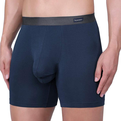 Bamboo Rayon Separate Pouch Underwear Long Leg Boxer-MF01650-Veeddydropshipping