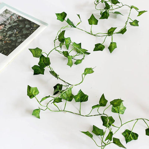 2M Artificial Plant Led String Light Creeper Green Leaf Ivy Vine for Home-TI00901-Veeddydropshipping