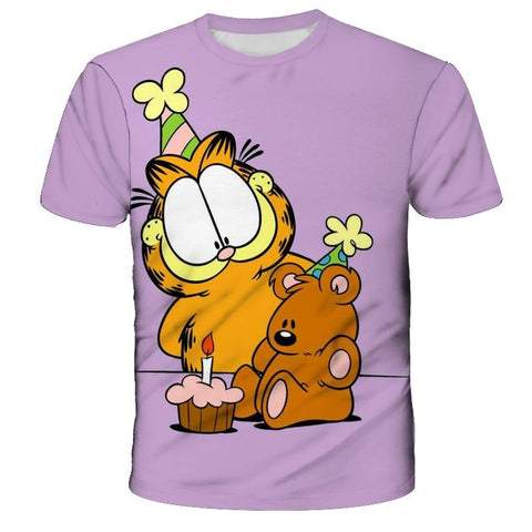 2022 Summer New Children Clothing Cute Cartoon-Garfield T-Shirt  Baby-TB01135-Veeddydropshipping