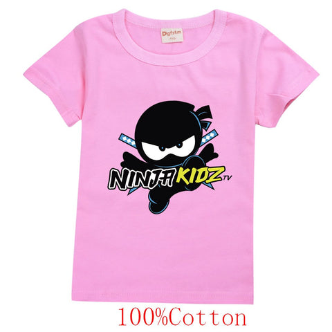 Summer Tees Ninja Kidz Kids Clothes Cotton Short-sleeved T-shirts Children-TB00977-Veeddydropshipping