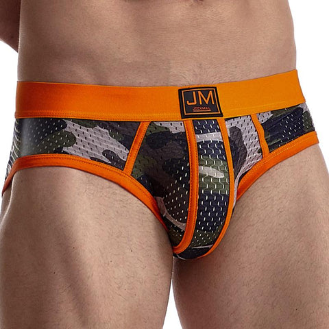 Print Briefs Sexy Low Waist Mesh Underwear-MF01514-Veeddydropshipping