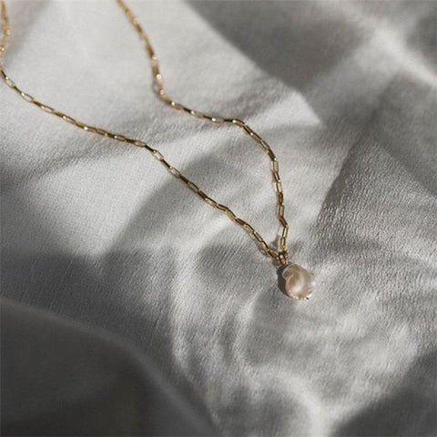 Trendy Y-shaped Stainless Steel Necklace Gold Color Jewelry -JW00153-Veeddydropshipping