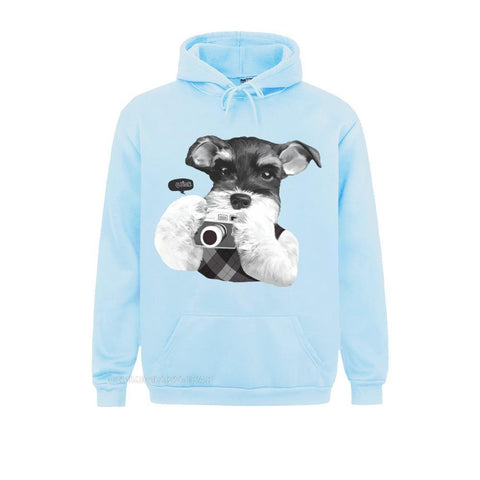 Hoodie Men's Fun Schnauzer Camera Shirt Fashion Top-Veeddydropshipping