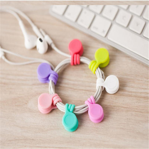 3 Pieces Cable Soft Silicone Cable Winder Headphones Cable Winder Headphone For Data Cable-PA00868-Veeddydropshipping