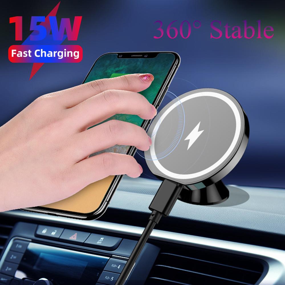 For MagSafe Magnetic Car Air Vent Fast Wireless Charger Mount 15W Wireless Charging Phone-PA01060-Veeddydropshipping