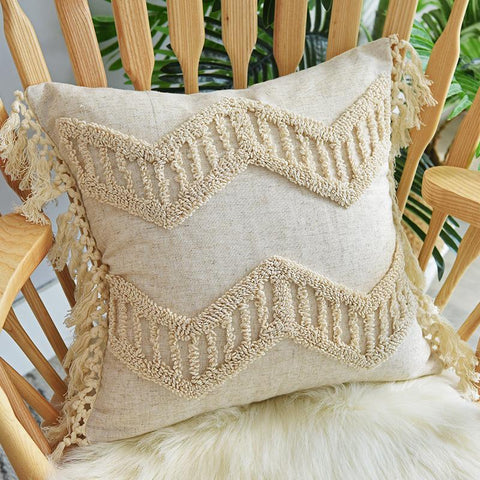 Fringed Suede Pillowcase Bohemian Style Ring Velvet-HA00546-Veeddydropshipping