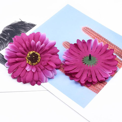 Silk Gerbera Wedding Decorative Flowers Wall-HA00708-Veeddydropshipping