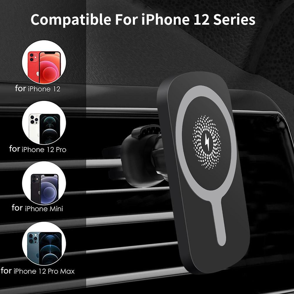 15W Fast Wireless Car Charger Mount Stand Automatic Air Vent-Veeddydropshipping