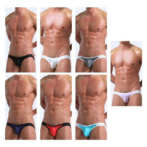 Unilateral Thong Panties G-String Briefs Breathable Underwear Male Lingerie-MF01686-Veeddydropshipping