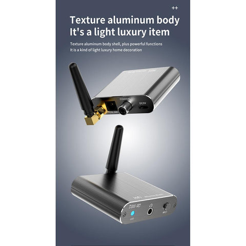 Wireless Bluetooth-compatible 5.2 Receiver Audio Adapter Fiber Coaxial -CE01153-Veeddydropshipping