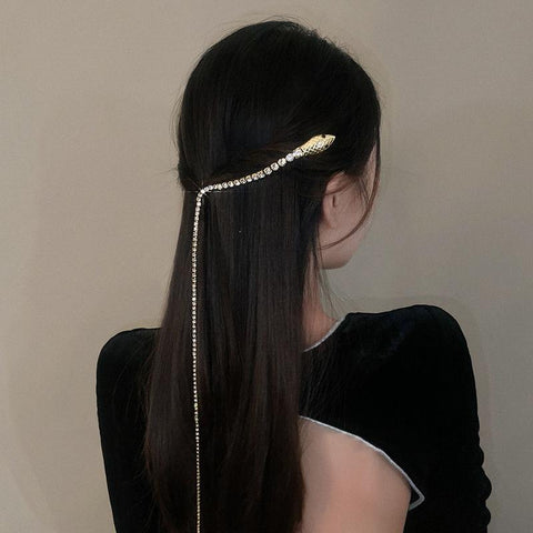 Snake Hairpin  Metal Hair Hair Accessories Jewelry -JW00455-Veeddydropshipping
