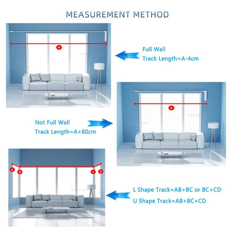 Smart Curtain Track Private Custom Electric Curtain Rail motorized Curtain-TI01059-Veeddydropshipping