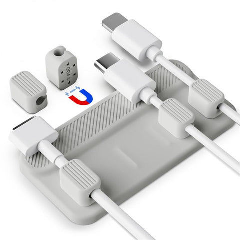 Magnetic Suction Cable Organizer Data Storage Winder Cord Wrapper Holder Desktop Finishing-PA00892-Veeddydropshipping