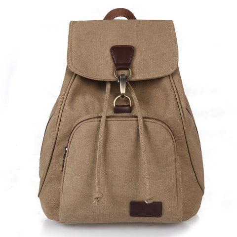 Cotton Women Travel Bag Fashion Drawstring Laptop School Bags-BS00061-Veeddydropshipping