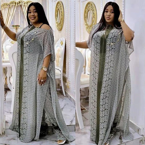 African Dresses Women Dashiki Pants Set-WF01520-Veeddydropshipping