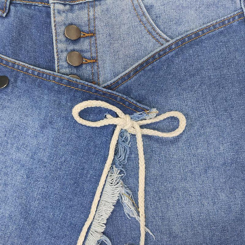 Women jeans pants fashion high waist  Street dress-WF00355-Veeddydropshipping