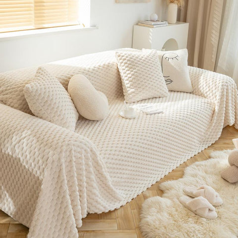 Soft Sofa Cover Slipcover Fleece Sofa Towel Blanket-HA00449-Veeddydropshipping