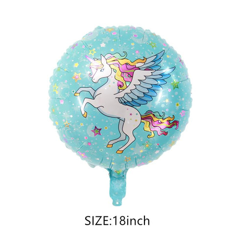 Cartoon Pegasus Shaped Unicorn Inflatable Foil Balloon-HA01863-Veeddydropshipping