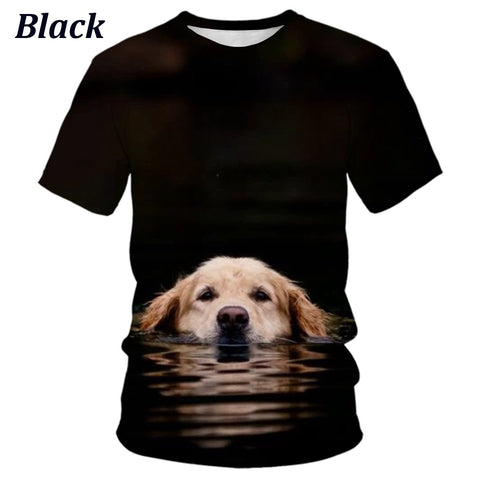 Retriever Theme Short Sleeve T-shirt for-MF00167-Veeddydropshipping