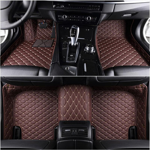 Custom 5 Seat Car Floor Mats for Bmw 5 Series F10 2010-2016 Year-AM00042-Veeddydropshipping