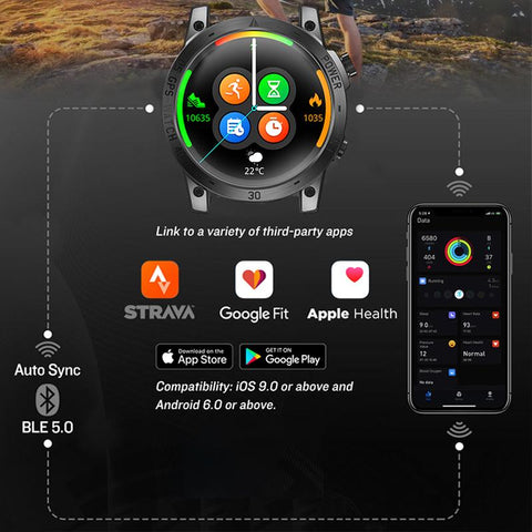 New GPS  Watches Men Sport Smart Watch HD AMOLED Display 50M ATM -CE00540-Veeddydropshipping