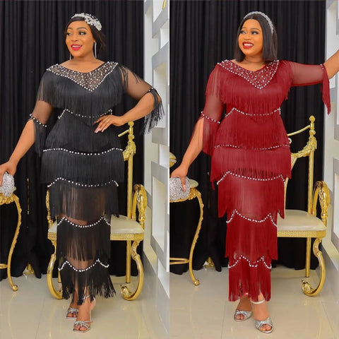 Plus Size African Party Dresses for Women-WF01698-Veeddydropshipping