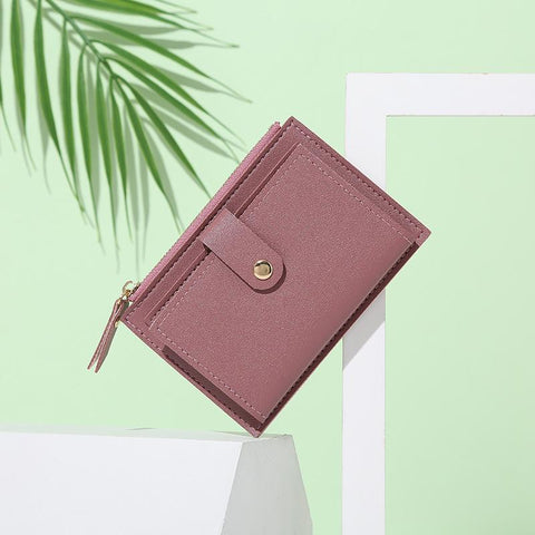 Purse Mini Hasp Solid Multi-Cards Holder Coin Short Wallets-BS00653-Veeddydropshipping